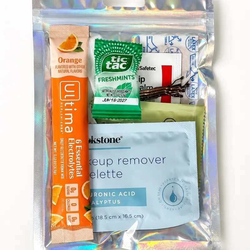 Freshen Up Kit | Gym Bag Essentials | Travel & Purse Emergency Kit | Electrolytes, Deodorant Wipe & More