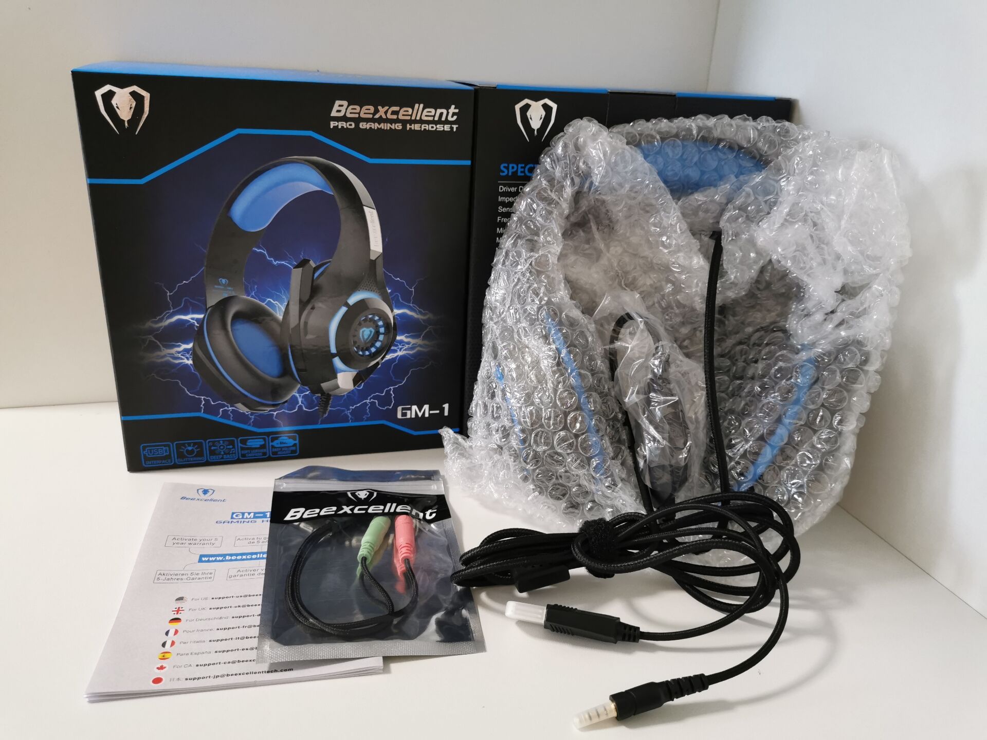 Beexcellent Gaming Wired Headphones, PlayStation, Xbox, PC