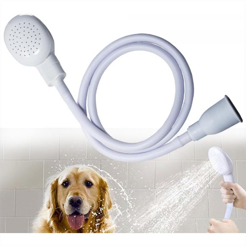Sink Spray Rubber Hose,Portable Sink hose Attachment for Faucet,Hand Held Shower Head Sprayer for Bathing Baby,Pets,Washing Hair,Rinsing Vegetables Dog Wash Sprayer (A-white)