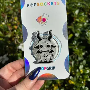 Baphomet Magsafe Kindle Grip, Funny magsafe Popsocket Series, Magnetic Expanding Phone Grip & Stand Secure Grip for iPhone MagSafe Cases Book Kindle Grip Cute