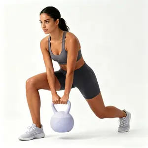 Soft Kettlebell 25 lbs Blue, Shock Absorbing Base with Sea Sand & Iron Sand Filling, Wide Non-Slip Handle, Safe Quiet Fitness for Home Workout, Suitable for Men & Women