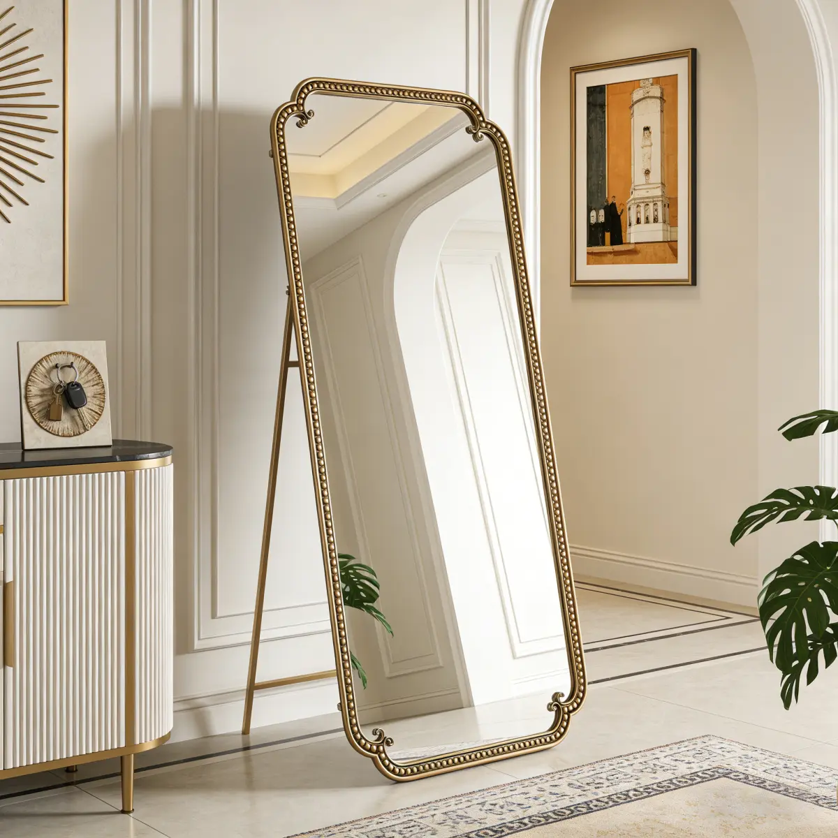 Antique Gold + MDF+Iron