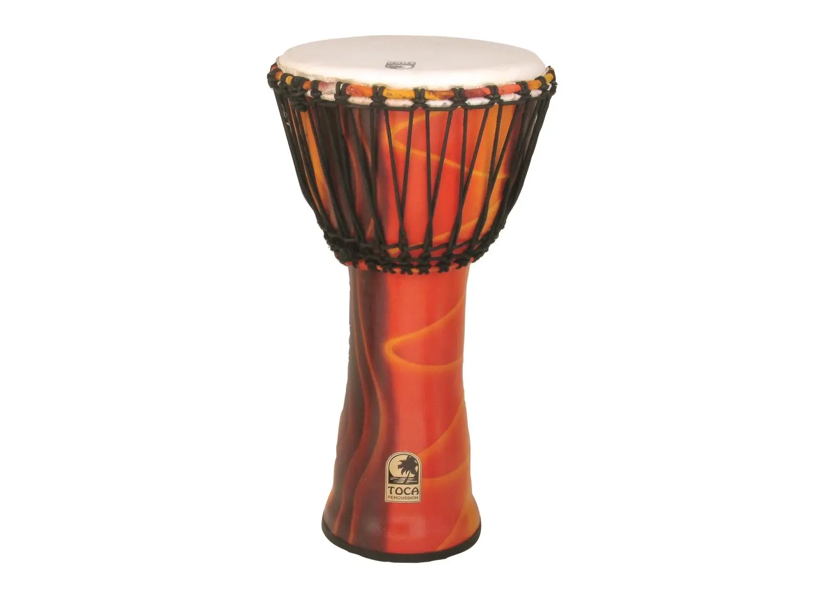 Toca SFDJ-12F 12 in. Freestyle Rope Tuned Djembe, Fiesta
