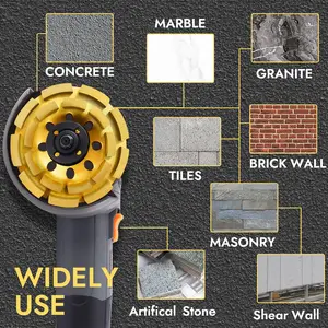 Concrete Grinding Wheel Set for Angle Grinder, Brick Stone Diamond Cup Wheels, Polishing and Cleaning Surfaces, Cement Marble Rock Gritstone
