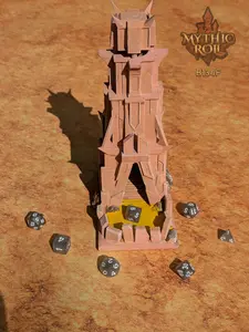Ancient Monolith 3D Printed Dice Tower - Mythic Roll by Unchained Games - Step into a realm of primordial power!