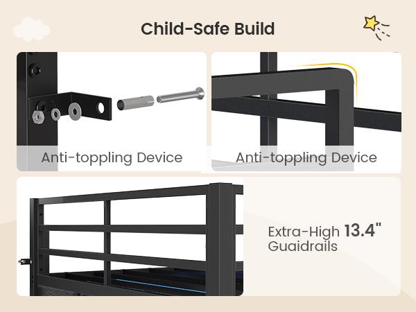 ADORNEVE Low Loft Bed Full Size with Bookshelf and Reading Nook LED Loft Bed with 3 Drawers and Under-Bed Play Space Loft Bed with Safety Guardrail and Inclined Ladde Play Curtain ADORNEVE Low Loft Bed Full Size with Bookshelf and Reading Nook LED Loft Bed with 3 Drawers and Under-Bed Play Space Loft Bed with Safety Guardrail and Inclined Ladde Play Curtain