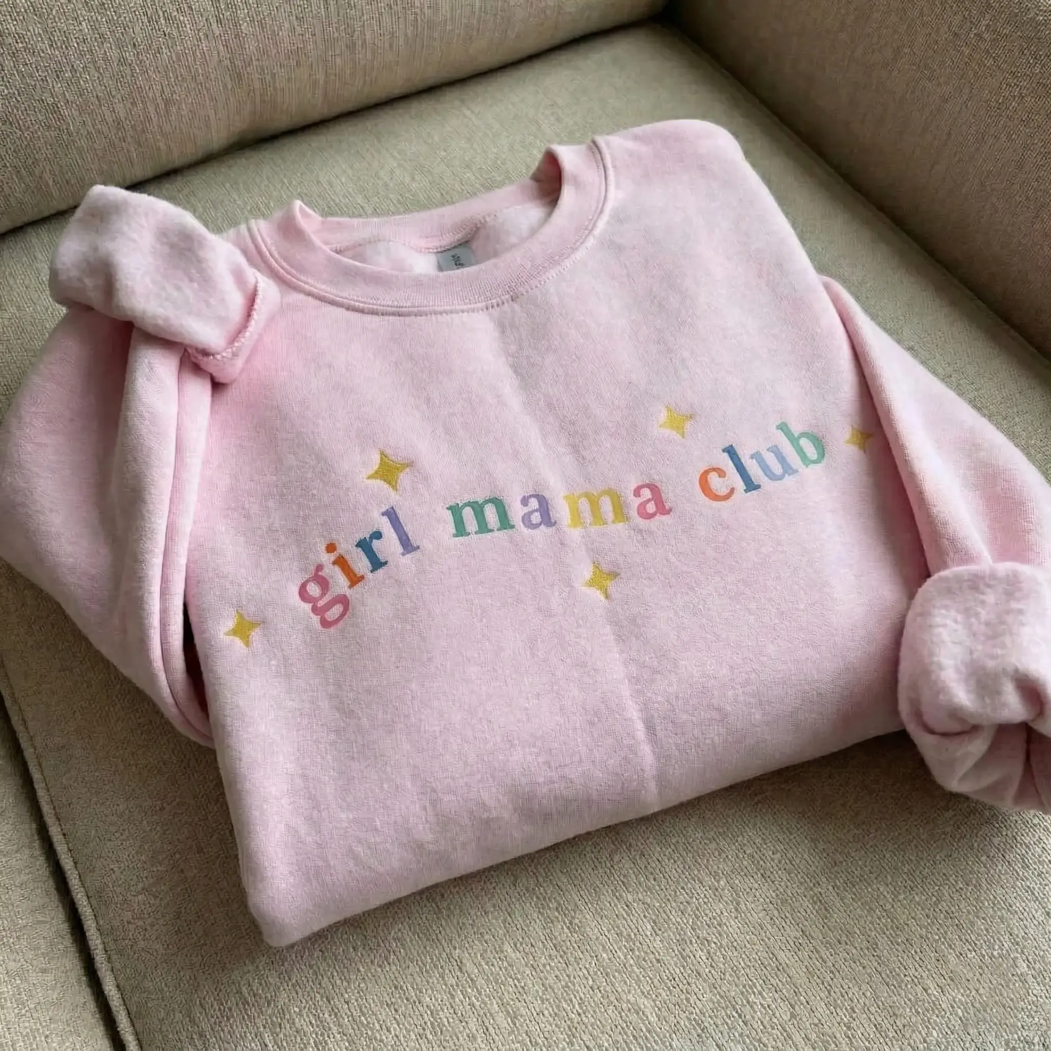 In My Girl Mama Era Sweatshirt, Coquette Mama Shirt, New Mom Gift, Girl Of Mom, Cool Moms Club Shirt, Cute Girl Mama Sweater, Women's Top