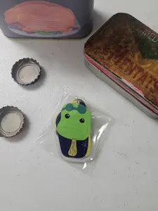 Differently Normal Nuclear Winter Bar Super Mutant Keychain - Ice Cream Bar Theme with Lobster Clasp Closure - Eco-Friendly Acrylic Accessory for Gamers & Fans