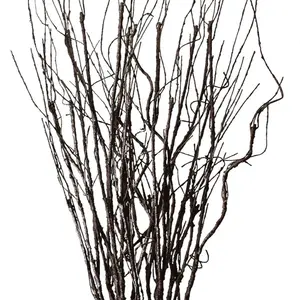 10PCS Lifelike Curly Willow Branches Decorate Bendable Sticks Vintage Vines/Stems DIY Greenery Plants Craft Vases Home Garden Hotel Farmhous