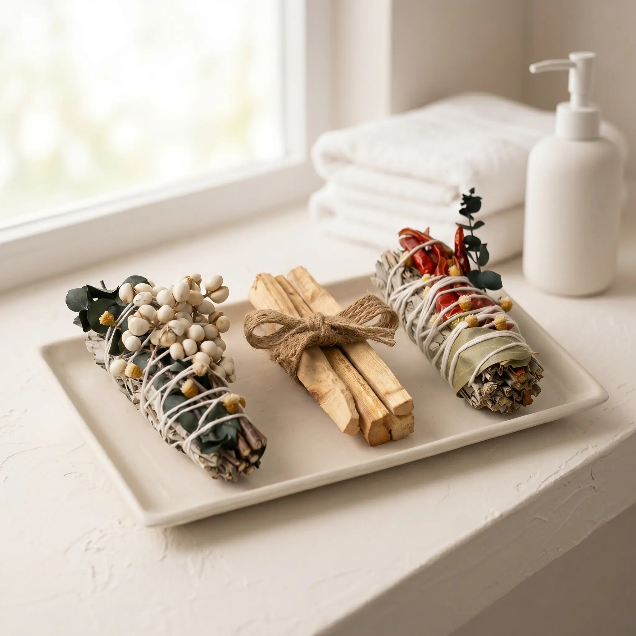 Fireside Chat Smudge Kit - Handmade, Naturally Derived Natural Incense for Aromatherapy, Odour Control, Indoors Home Fragrance Supplies