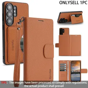 Detachable 2-in-1 magnetic card holder phone case, Cover, compatible with Samsung Galaxy S25 Ultra, S24 Plus, S23 and S22 Ultra, It can be used as a wallet, card holder, featuring drop-proof protection, durable design and perfect for daily use