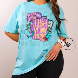 PART OF YOUR WORLD COMFORT COLORS  T SHIRT, COMFORT COLORS T SHIRT, MERMAID PRINCESS COMFORT COLORS T SHIRT, GRAPHIC T SHIRT, T SHIRT FOR WOMEN