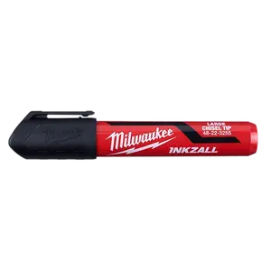 Milwaukee 48-22-3250 INKZALL 3PC Large Chisel Tip Black Marker