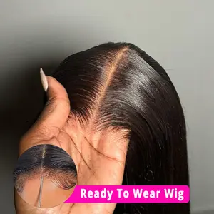 [NEW IN] Bone Straight 9x6 7x5 Glueless Wig Human Hair 6x4 5x5 Ready To Wear Lace Closure Wigs For Women Brazilian Remy Hair Pre Cut Lace WIg Preplucked Natural Hairline 180%
