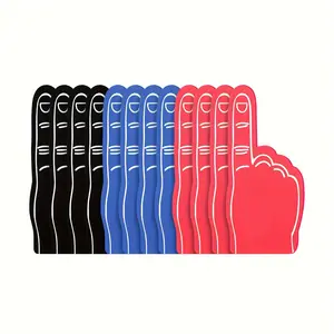 Mini Foam Finger, 12pcs/set Colorful Durable Handheld Foam Finger, Party Decoration Supplies for School Sports, Team Gifts, and Sports Themed Events, Ornaments