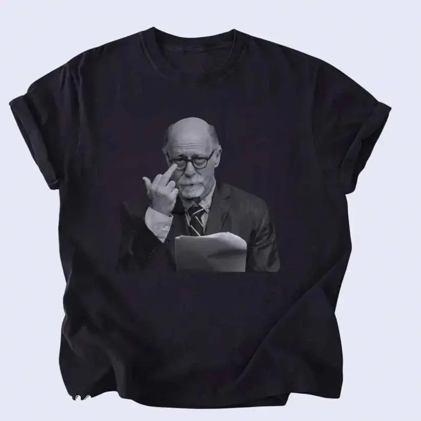Dr. Donald Condie Courtroom Portrait T-Shirt – Funny Lawyer Middle Finger Unisex Tee