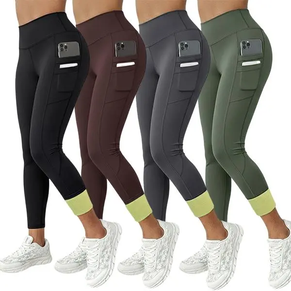 With pocket-Black+Brown+Dark Grey+Army Green 