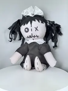 10" Vintage Fabric Voodoo Doll – Spooky Shelf Décor – Handle With Hex Gag Gift for Your “Favorite” Person