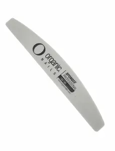 Organic Nails Sanding Board File Half Moon Spongee 180 Grit Manicure Smooth Cuticles Professional Finish Tool for Professionals