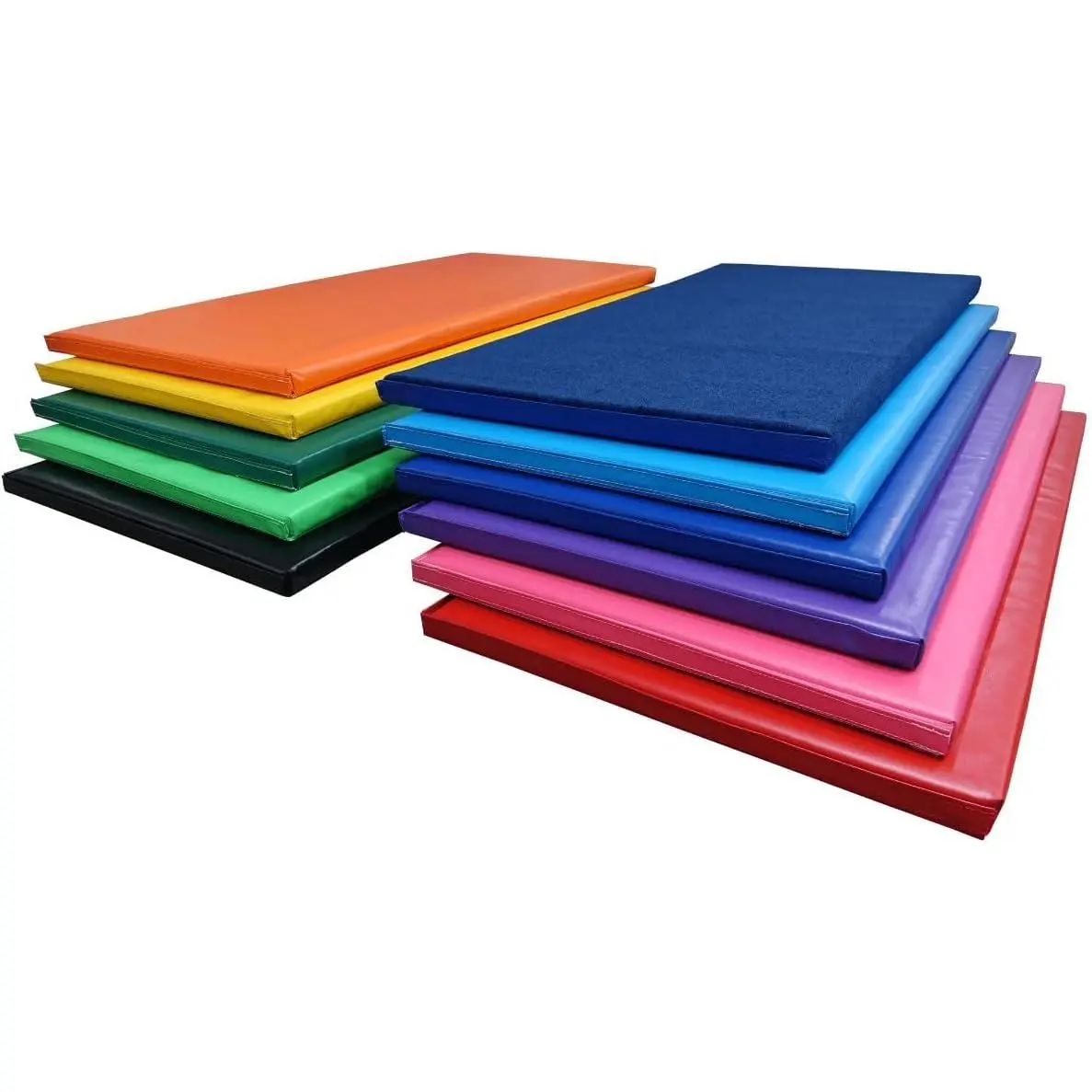 Tumbl Trak Customizable Build-a-Mat 2-Pack - Foam & Vinyl Therapy Mats with Foldable Panels, Vibrant for Autism Therapy & Sensory Integration