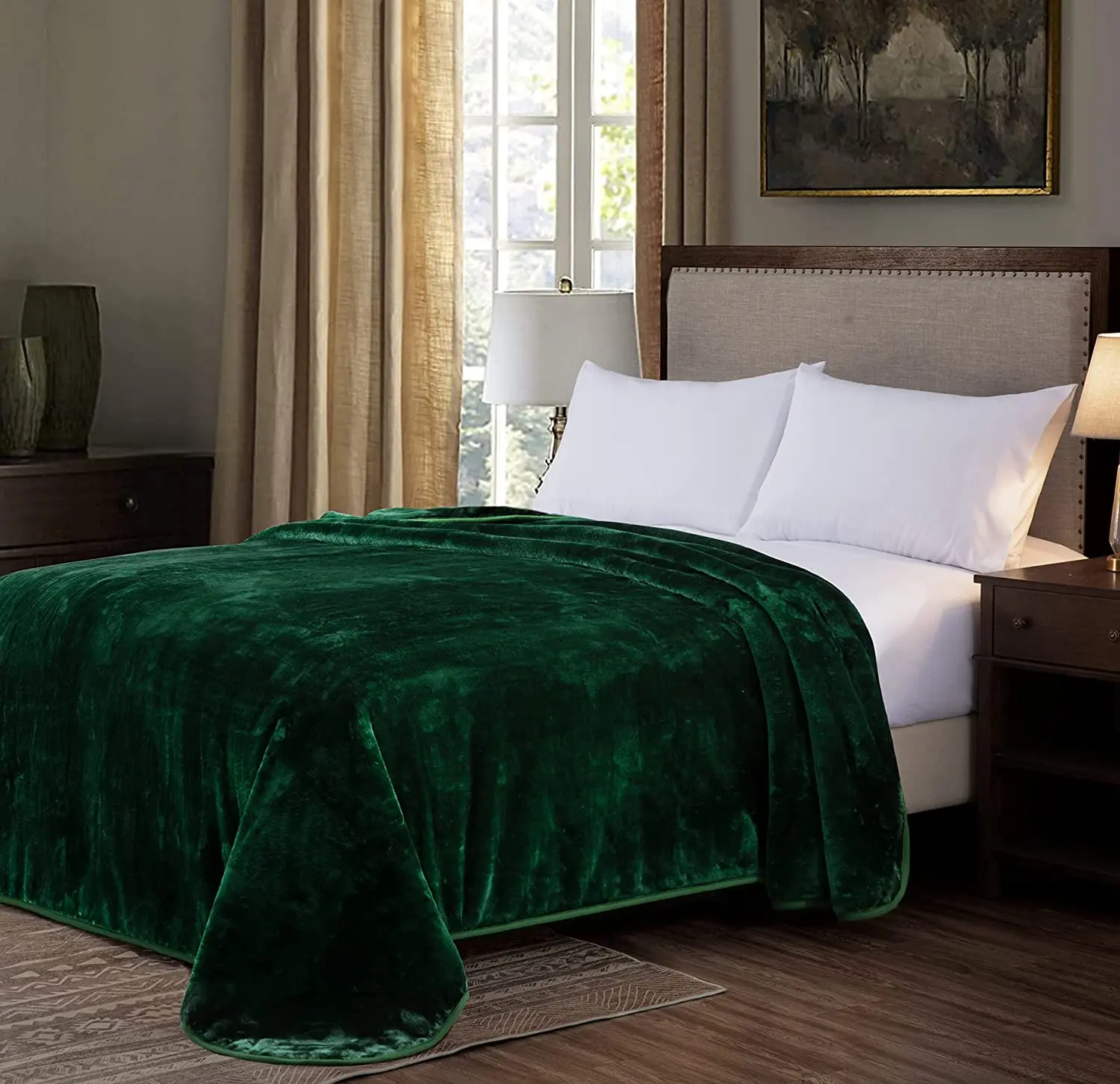 Heavy Thick Single Ply Korean Style Faux Mink Raschel Blanket