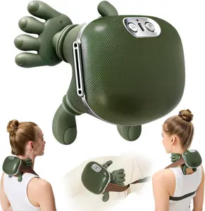2026 Upgraded Wireless Neck & Shoulder Massager with Heat, Deep Tissue 3D Kneading Electric Cervical Massager for Back, Legs & Pain Relief, Portable Gift