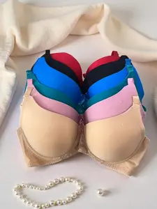 Women's Bra Set Soft Comfort Everyday Bra Multicolor 6-Pack Full Coverage Breathable Supportive LS04 Full Coverage Multicolor Pack