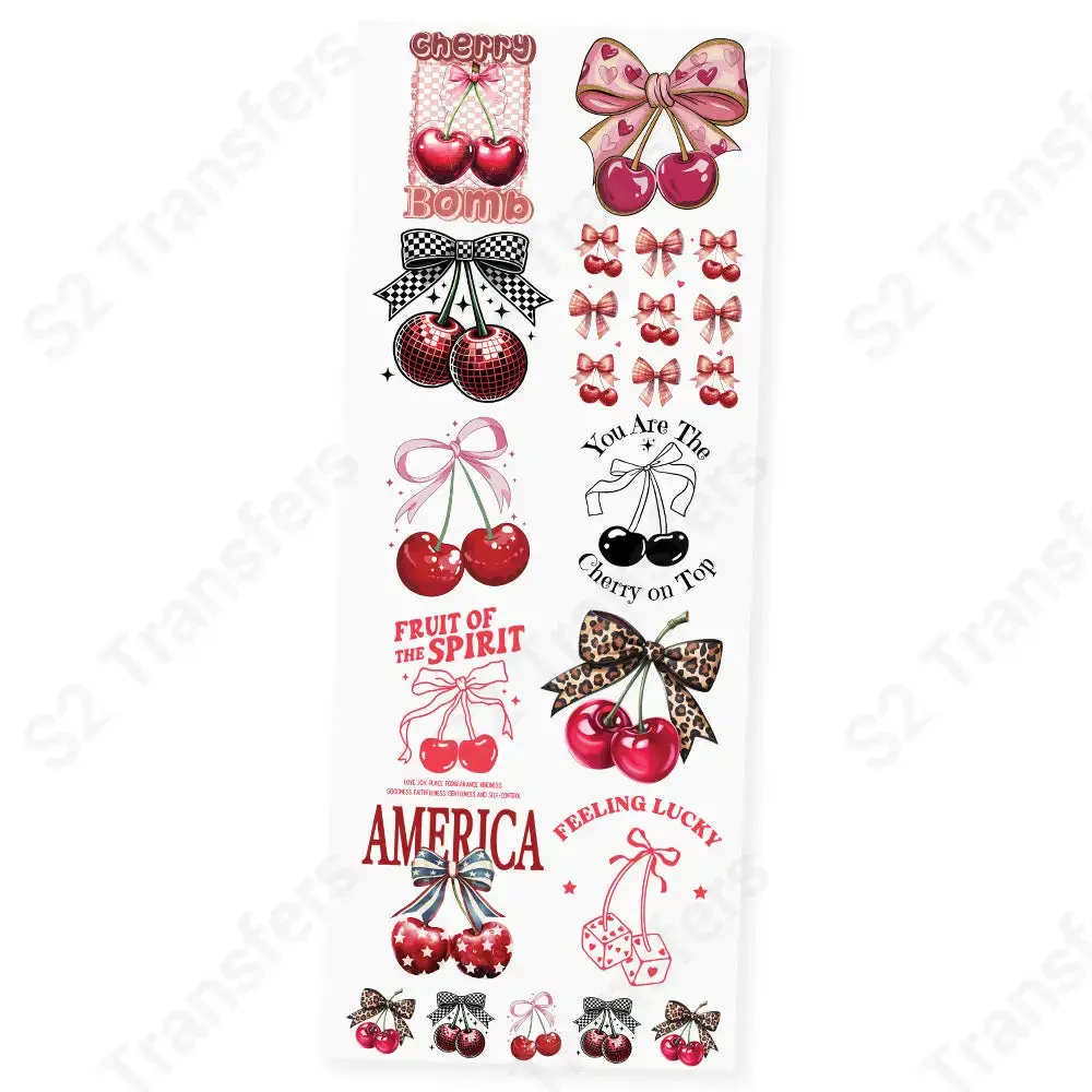 Cherry Pop Vibes Premade DTF Transfer Gangsheet - 22" x 60"