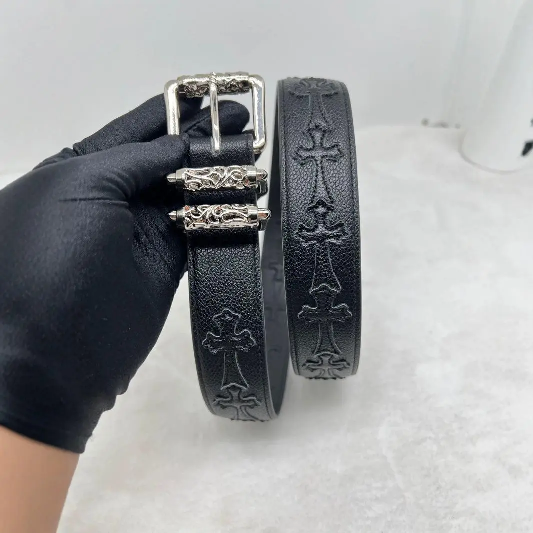 Trendy Pebbled Pattern Belt – Retro Fashion for Men and Women