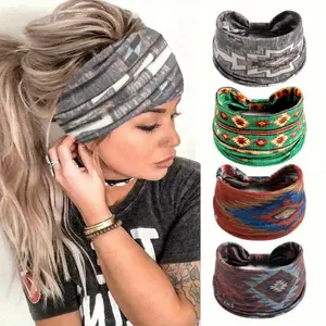 Boho Style Vintage Hairband, 4 Counts/set Retro Style Hair Band, Hair Accessories for Women & Girls, Sports Hairband for Running, Cycling, Hiking, Workout Headband, Headbands Women