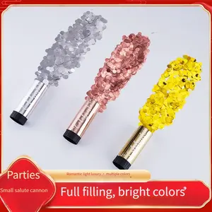 3pcs Handheld salute cannon confetti poppers, gender reveal ideas, new years eve party supplies, new years decorations 2026, Valentine's Day and Wedding Season, gender reveal, confetti cannon, gender reveal decorations