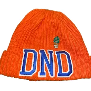 DND Orange Beanie Hat for Men and Women, Knit from Soft Material cow