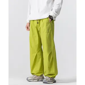 BLACKARMADA Unisex Lightweight Waterproof Baggy Hiking Pants,Parachute Work Pants,Wide Leg Summer Sweatpants,Fishing Trousers