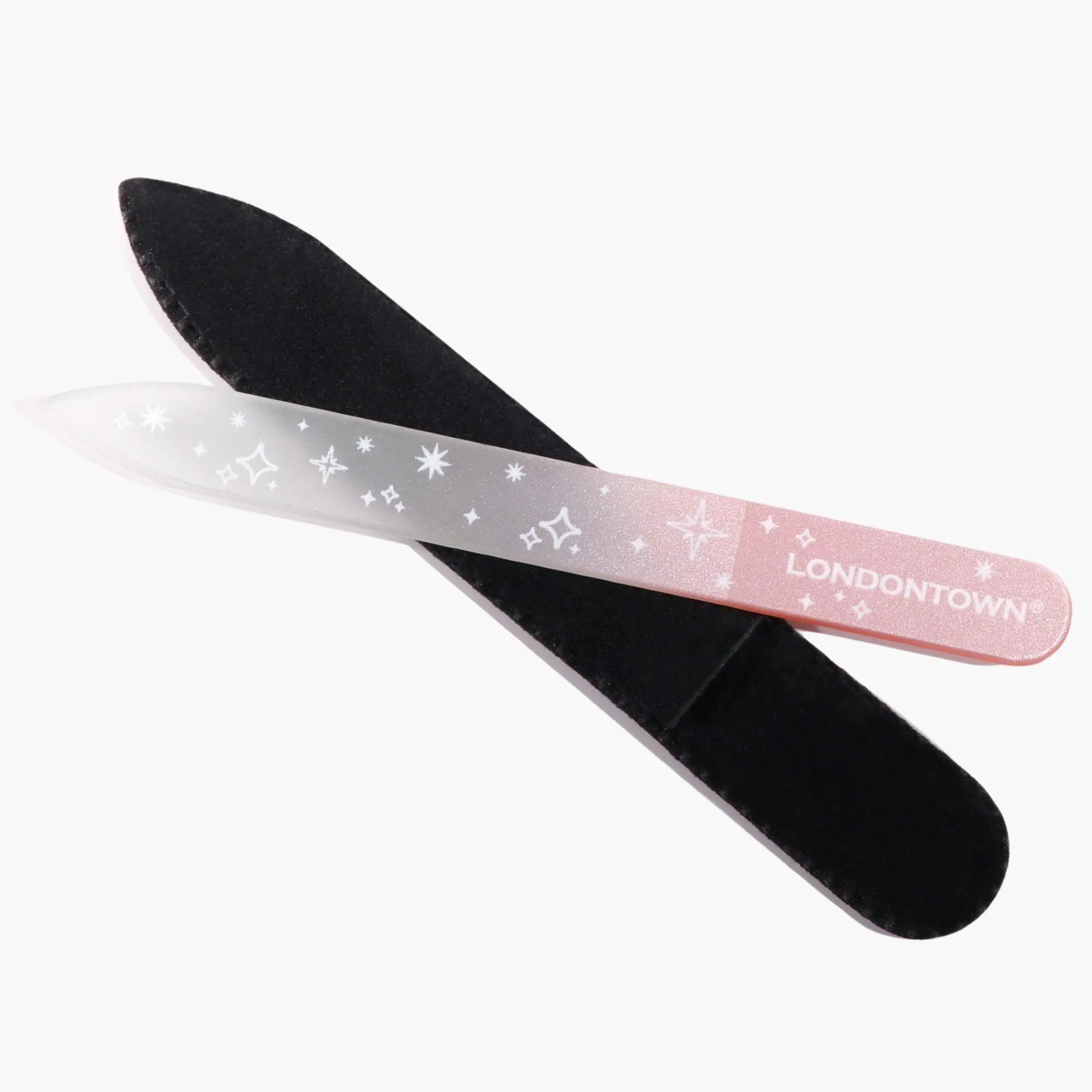 Glass Nail File - Pink Sparkle Glass Nail File - Pink Sparkle
