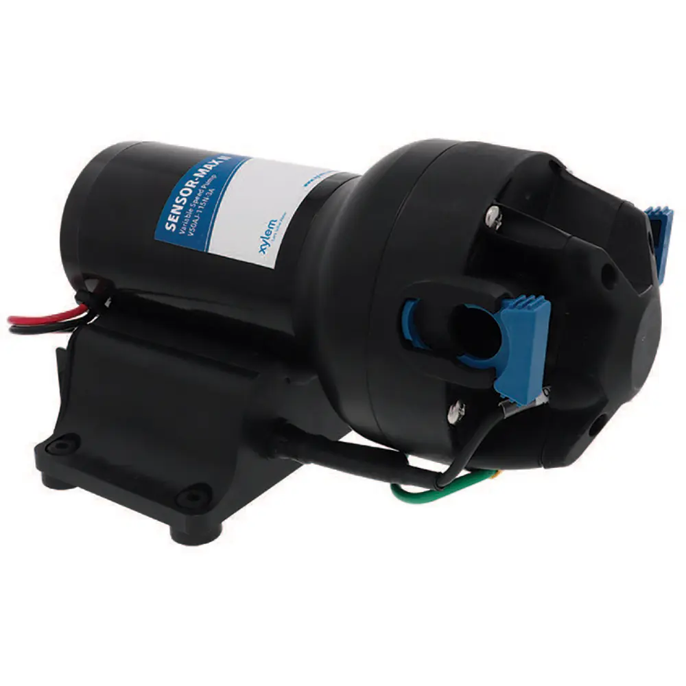 Jabsco V50AJ-115N-3A Sensor Max II Freshwater Pump - 12V, 5 GPM, 40 PSI, 9.6 lbs, Cast Aluminum, Consistent Pressure, High Flow Capacity, Onboard Water System (For Fish & Aquatic Pet Supplies)