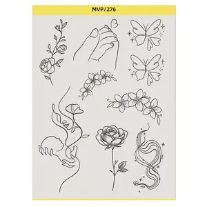 Pre-Drawn Tattoo Transfer Paper Roll, Pre-Drawn Patterned Tattoo Stencil Sheet, Durable & Reusable Design, Perfect for DIY Tattoos, Tattoo Designs