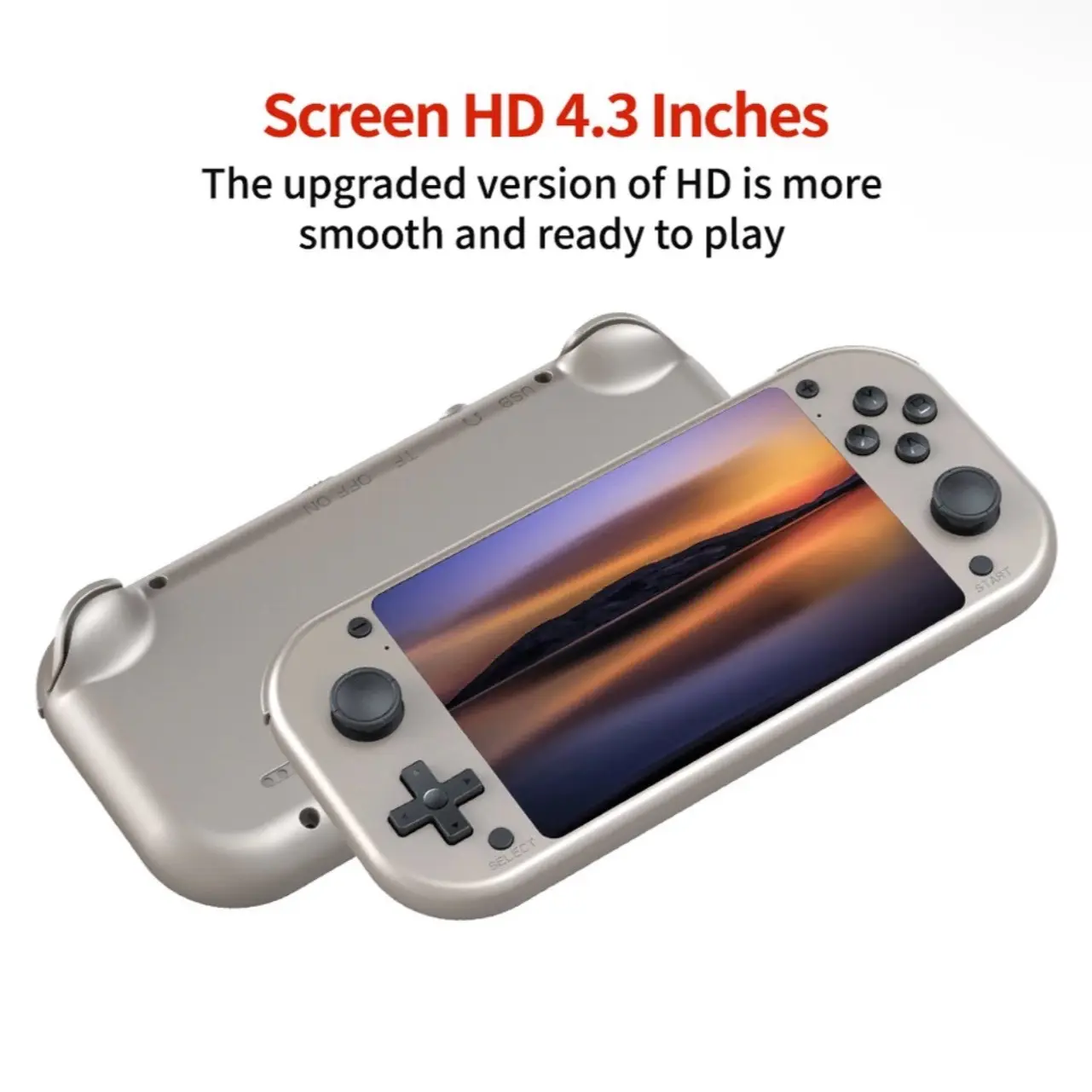 Open Source Linux System, 4.3-inch IPS screen, portable pocket video player, 64GB or 128GB, BOYHOM M17 Retro Handheld Video Game Console