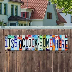 Aluminum Metal Bar Sign, Stylish Iron Art Wall Decor, Ideal Indoor Outdoor Rustic Decoration, Perfect for Home Bars and Parties