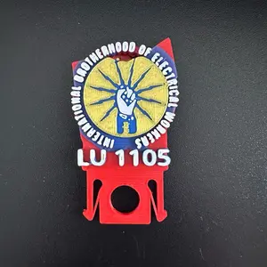 Ohio Local 1105 IBEW hard Hat clip 3D printed