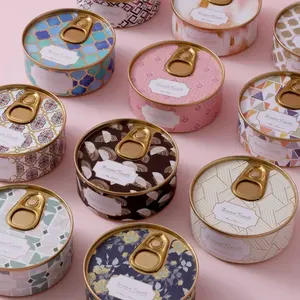 Valentine's Day handmade creative can packaging aromatherapy candles, romantic atmosphere, high-end interior decoration supplies, decorative ornaments, handmade fragrance souvenirs