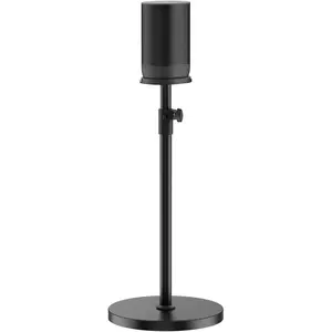 Height-Adjustable Speaker Stand for Sonos Move Stand, Heavy-Duty Floor Stand for Sonos Move & Move 2 with Concealed Power Cord Design, Easy Installation, Black