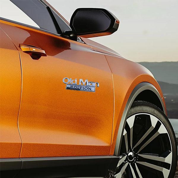 Premium Old Man Edition 3D Car Emblem Sticker Metal Badge Bumper Decals for Cars Trucks SUVs Side or Rear Tailgate Name Sticker - Gift for Drivers on Father's Day Retirement