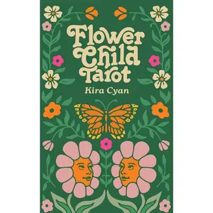 Flower Child Tarot Deck and Guidebook by Kira Cyan, 78-Card Fairycore Tarot Set