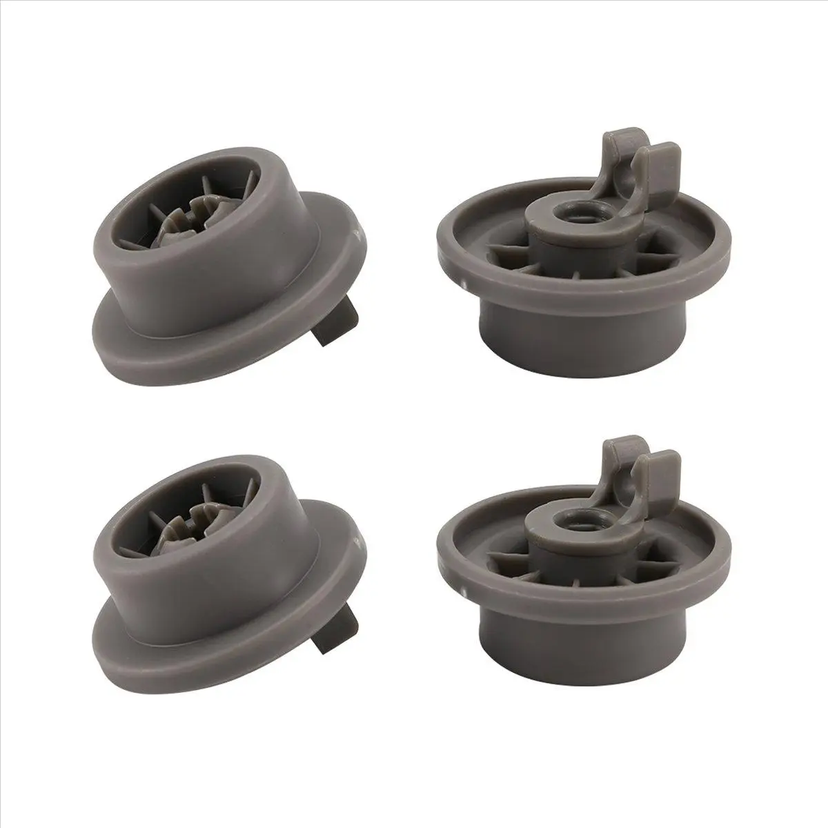 Plastic Dishwasher Lower Rack Replacement Part Set of 4 - 3.6x2.5cm Lower Rollers Compatible for Bosch, Neff & Siemens, Fits 165314 Spare Parts