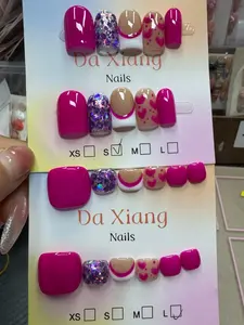 Summer(9524)gc.30$15pairs random handmade press on nails