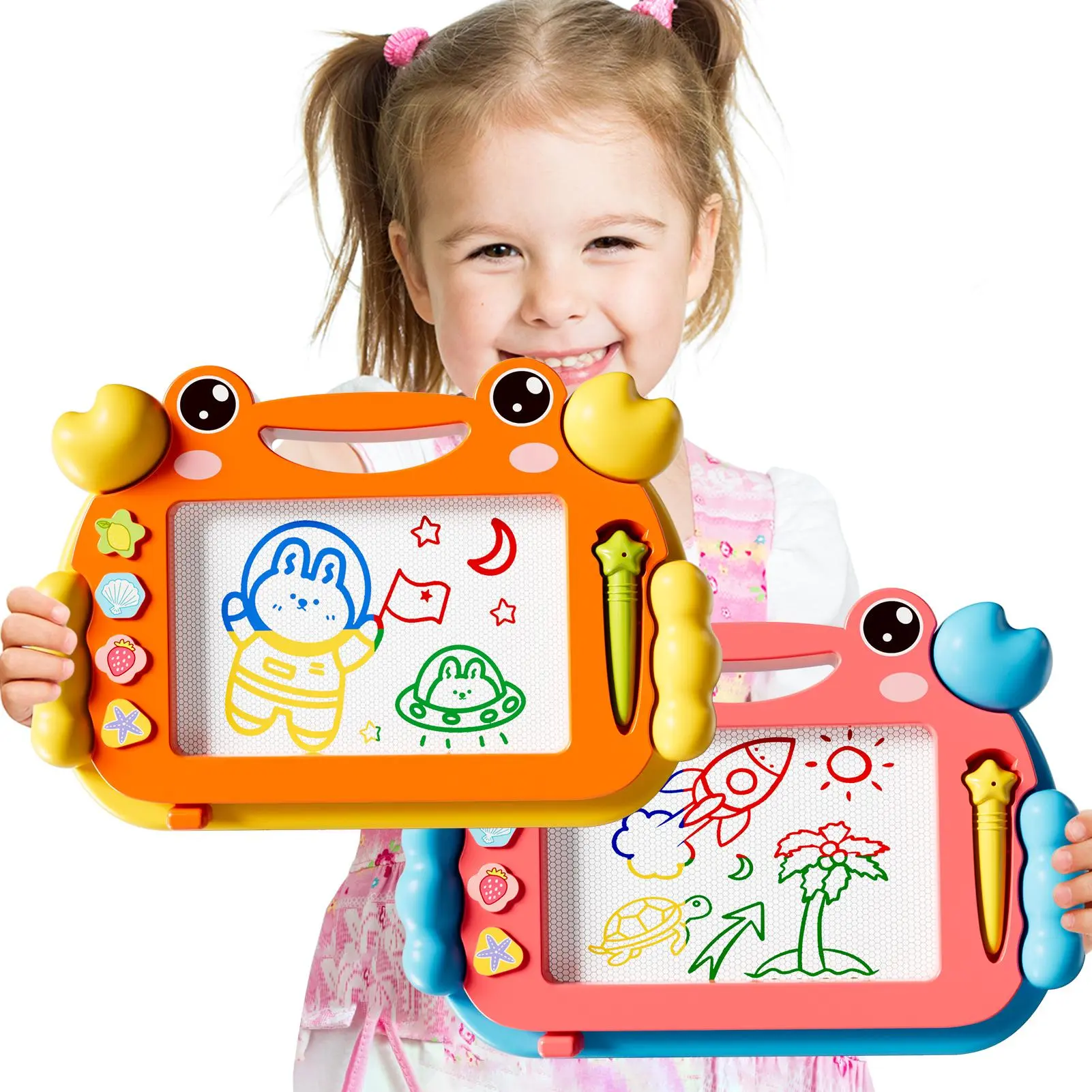 Drawing board toddler toy; sketch, writing, and doodling book for girls and boys aged 2–3 years; educational learning children’s toy; birthday gift; educational toy; durable, portable, eco-friendly gift; small gifts for boys and girls for birthdays and ho