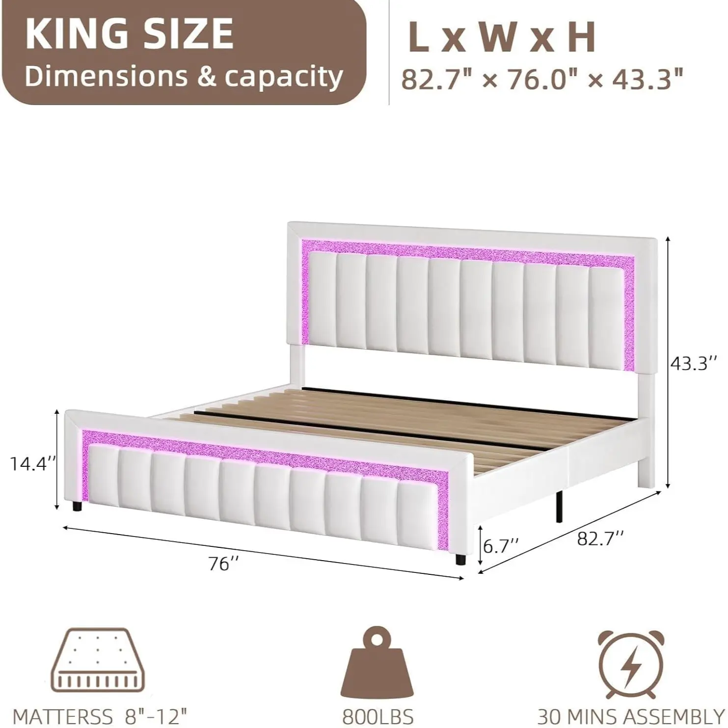 King Size White