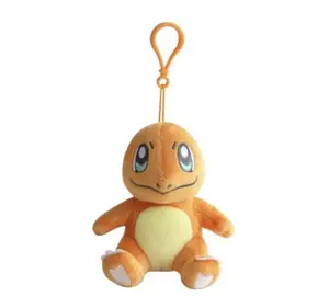 6" Charmander Trendy Plushie Keychain Backpack Charm Clip Cute Toy Soft Bag Accessory