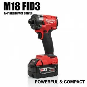 Milwaukee M18 FID3 18V 1/4 Inch Impact Driver 300Nm for Auto Repair DIY tool kit set