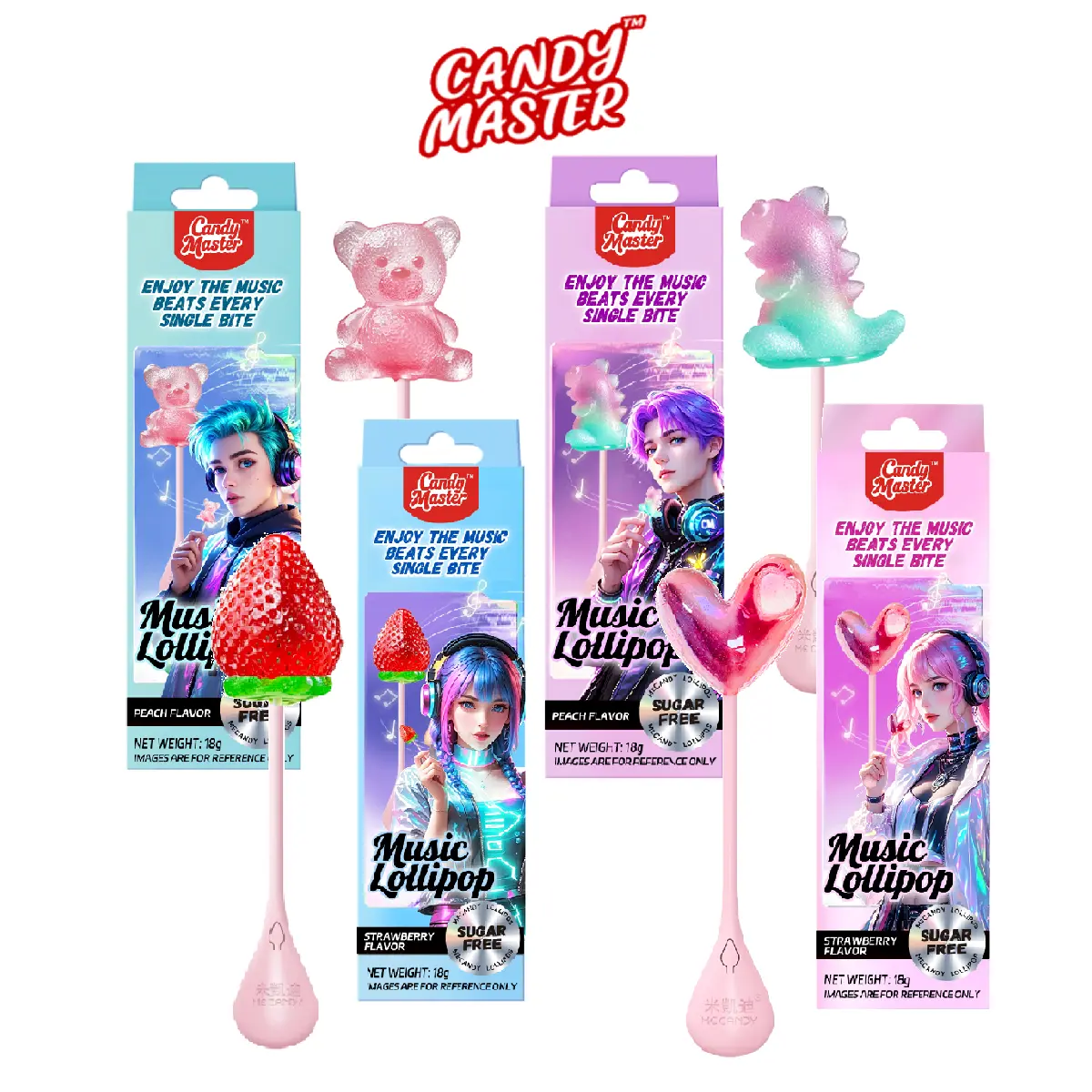 Lollipop- music- 4pc